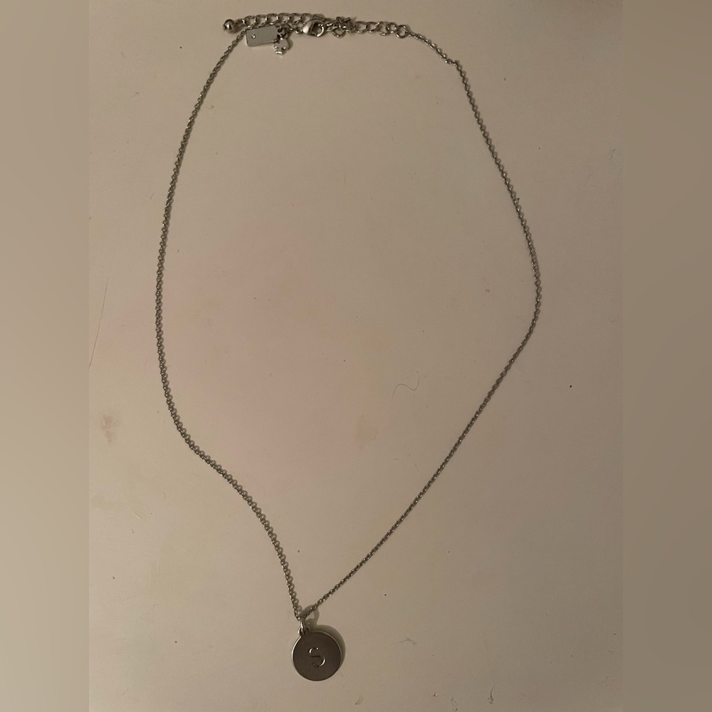Kate Spade silver S necklace